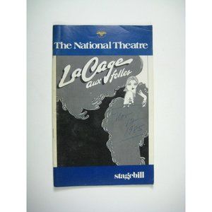 La Cage Aux Follies Stagebill 1985 National Theatre Peter Marshall Keene Curtis